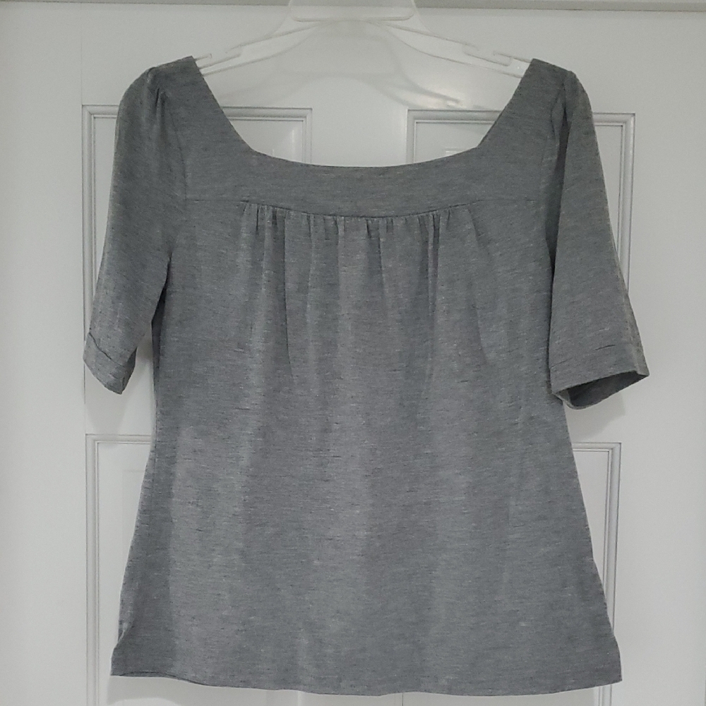 Xhilaration Gray Square Neck Womens sz m Top